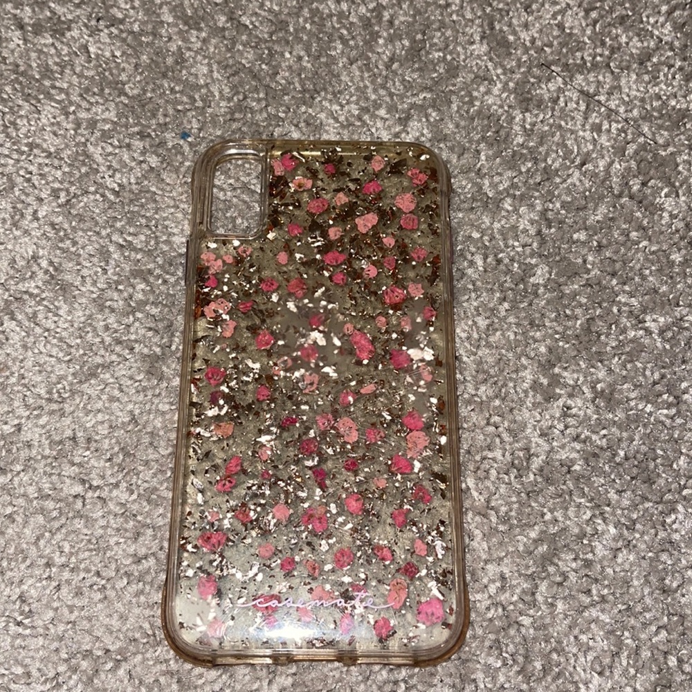 Pink sparkly phone case